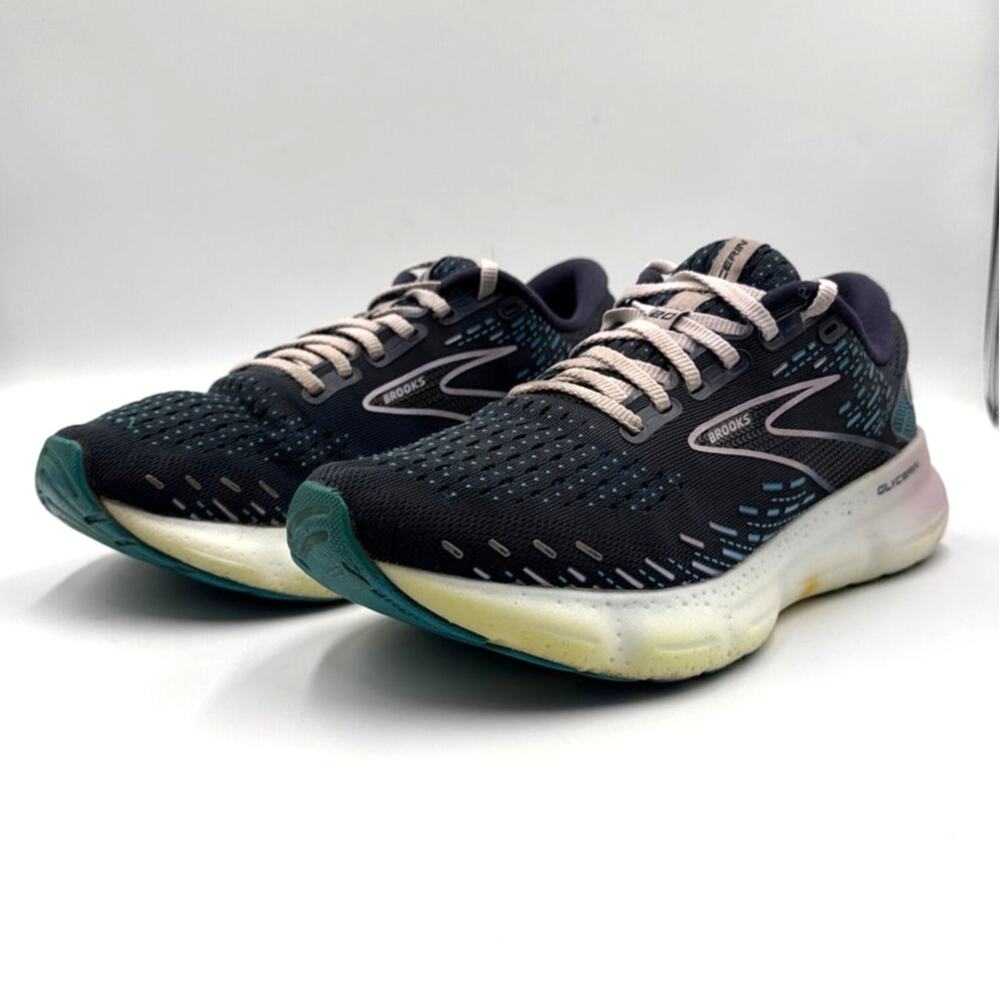 Brooks Glycerin 20 Womens 8.5 M Navy Supportive Max Cushioning Running Shoes